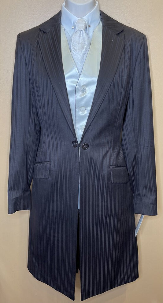 DAY SUIT BROWN TONE ON TONE STRIPE FRIERSON