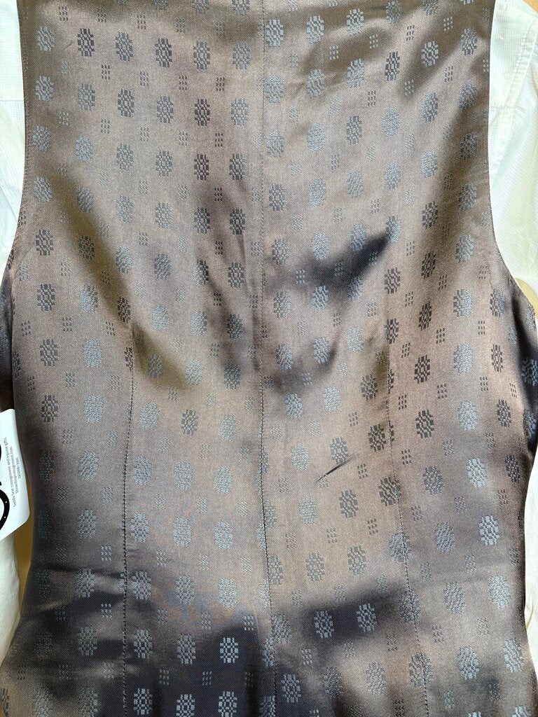 VEST BROWN/GOLD HOUNDSTOOTH BECKER BROTHERS