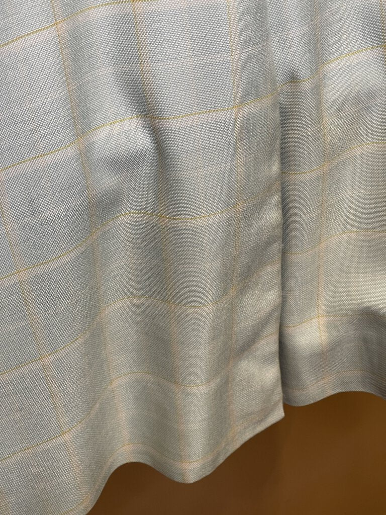 DAY COAT SEAFOAM WITH GOLD WINDOWPANE BECKER BROTHERS