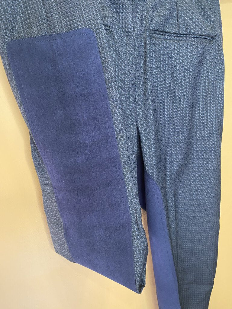 NAVY FORMAL JODS WITH SQUARE PATTERN