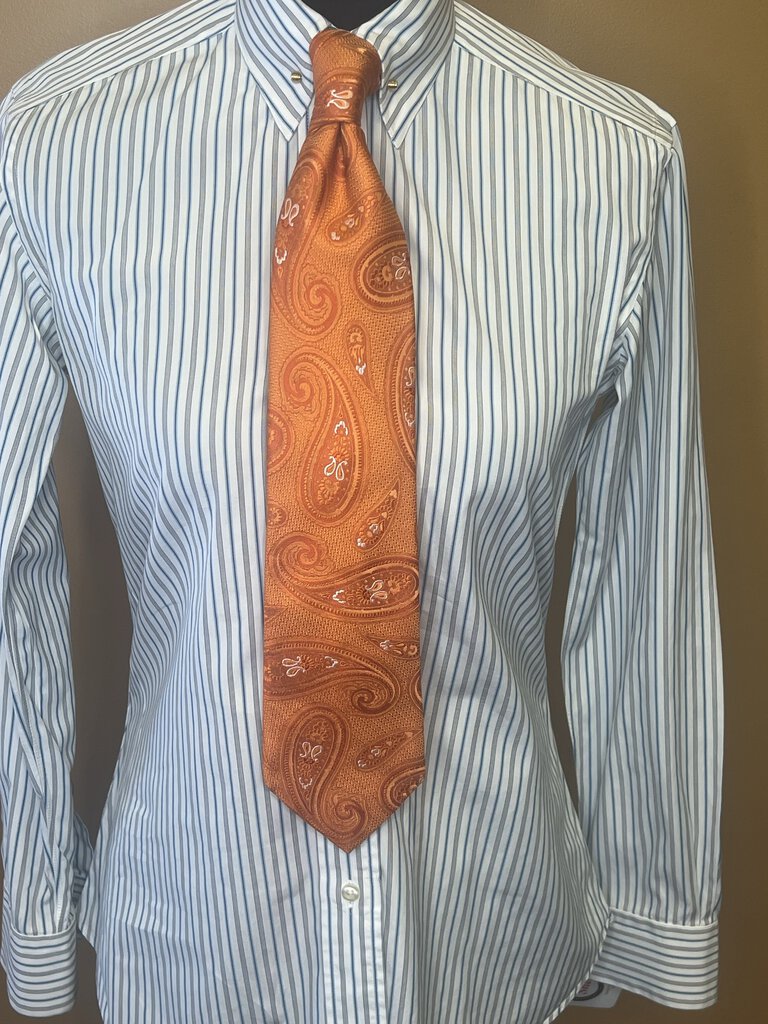 TEAL STRIPE BECKER BROTHERS SHIRT