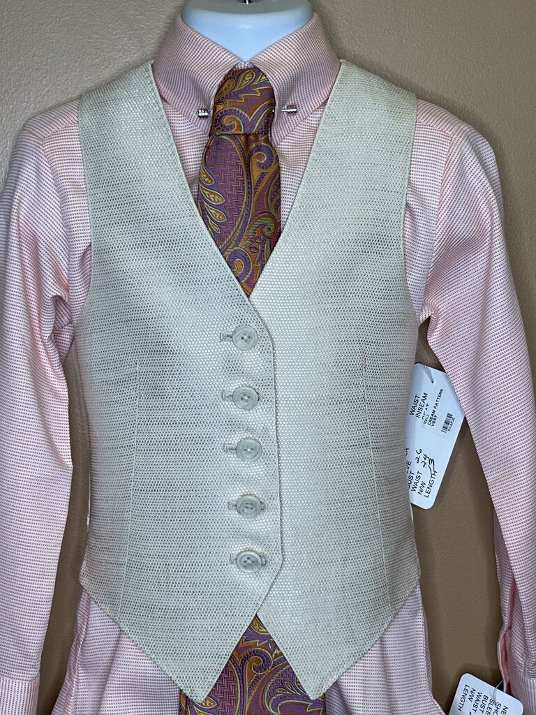 CREAM PATTERN VEST