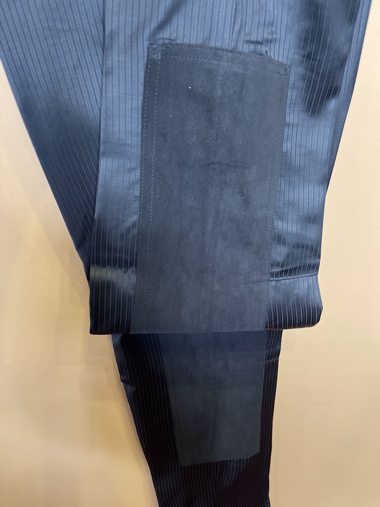 BLACK PINSTRIPE WITH SHEEN DAY SUIT