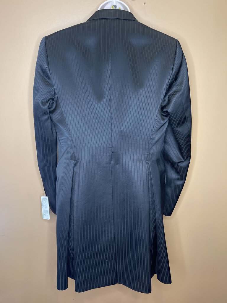 BLACK PINSTRIPE WITH SHEEN DAY SUIT