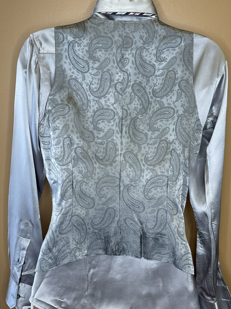 SILVER SILK VEST COMBO DEREGNAUCOURT