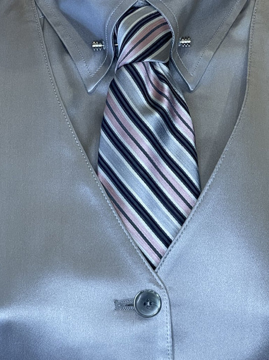 PINK STRIPE TED BAKER TIE