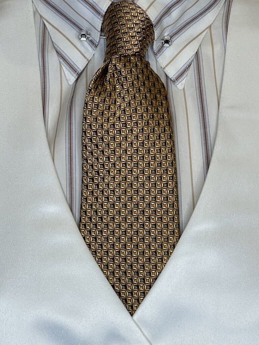 SMALL GOLD SQUARES TIE