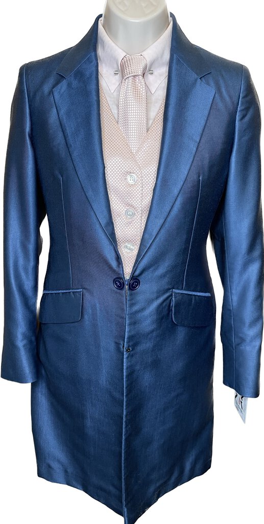 BLUE WITH SHEEN BECKER BROTHERS DAY SUIT