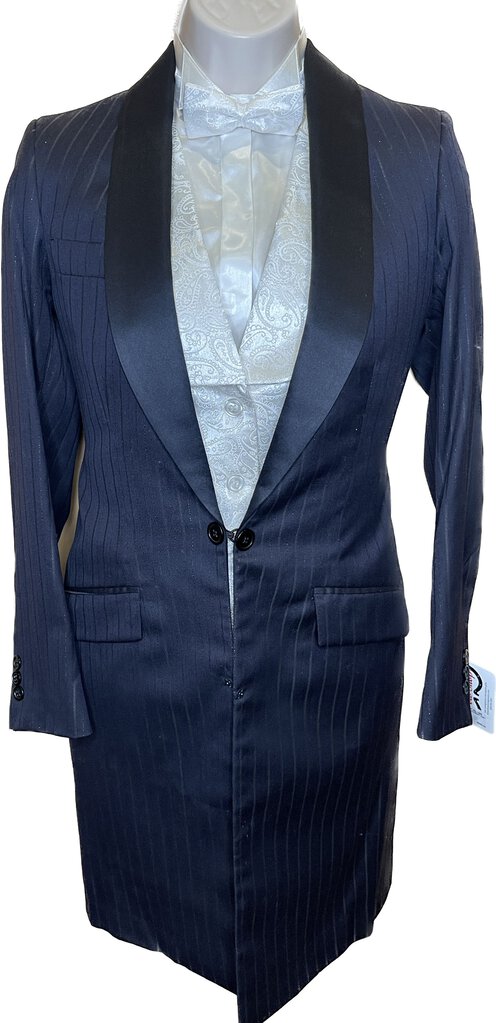 NAVY WITH SILVER SHIMMER ACCENT CM FORMAL