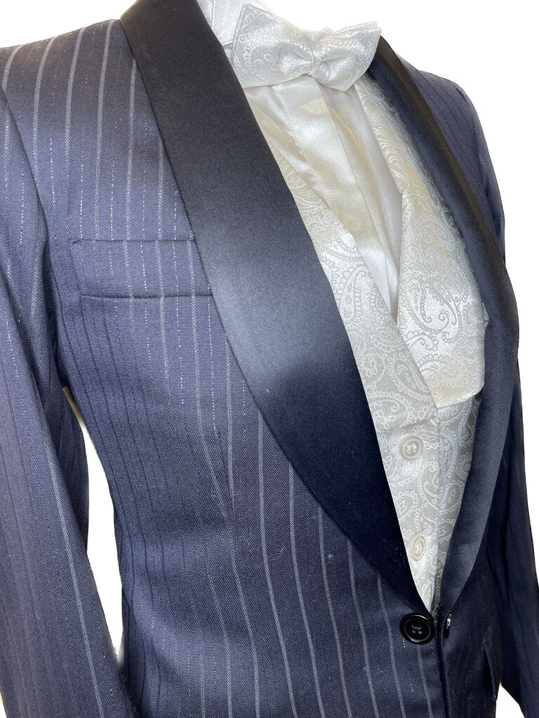 NAVY WITH SILVER SHIMMER ACCENT CM FORMAL
