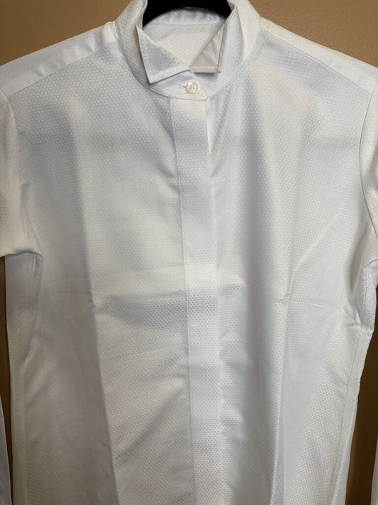 WHITE PATTERN FORMAL BETTY BERDINE SHIRT