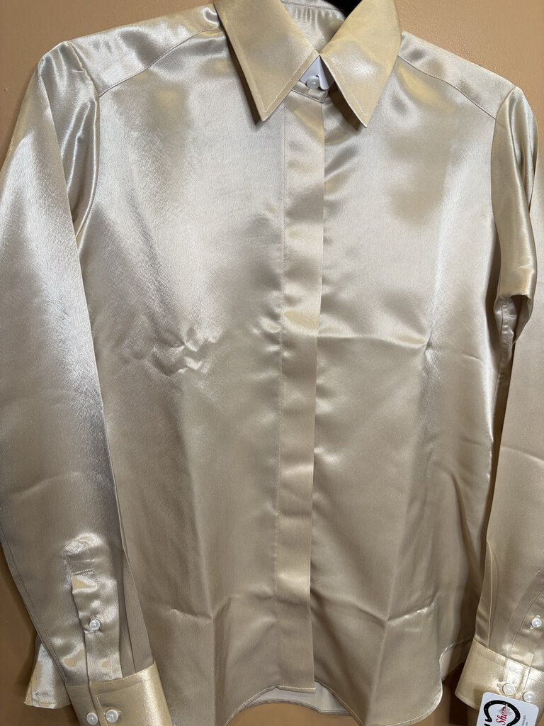 TAN SATIN BETTY BERDINE SHIRT