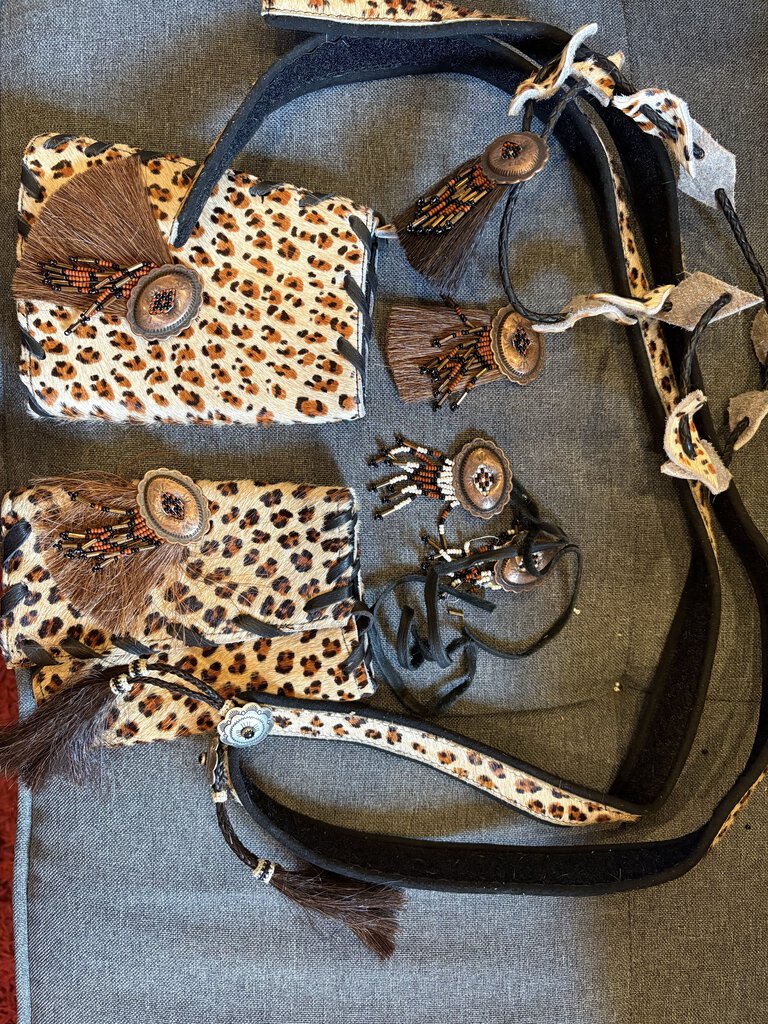CHEETAH VEST WITH MATCHING ACCESSORIES SHOW SEASONS