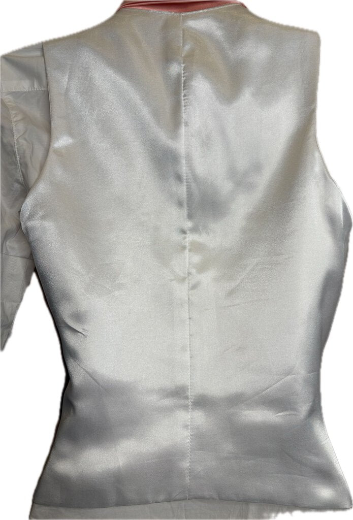 SALMON SATIN VEST/SHIRT/TIE HAWKWOOD COMBO