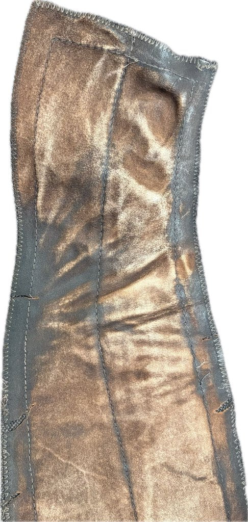 MEN'S BROWN PIN DOT CM SUIT WITH VEST AND 2 PAIR OF JODS