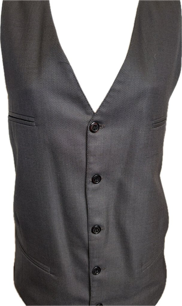 MEN'S BROWN PIN DOT CM SUIT WITH VEST AND 2 PAIR OF JODS