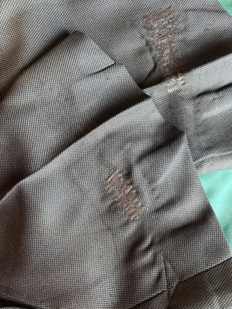 MEN'S BROWN PIN DOT CM SUIT WITH VEST AND 2 PAIR OF JODS