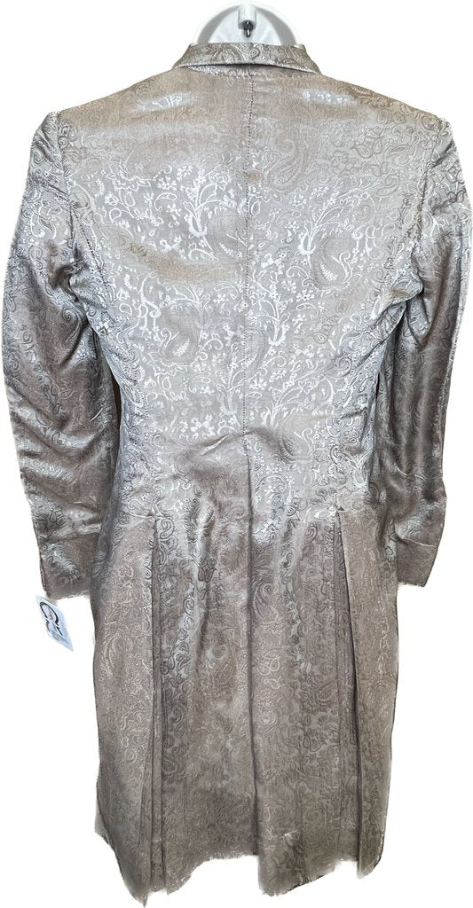 TAUPE PAISLEY DAY COAT WITH MATCHING JODS VEST AND SHIRT