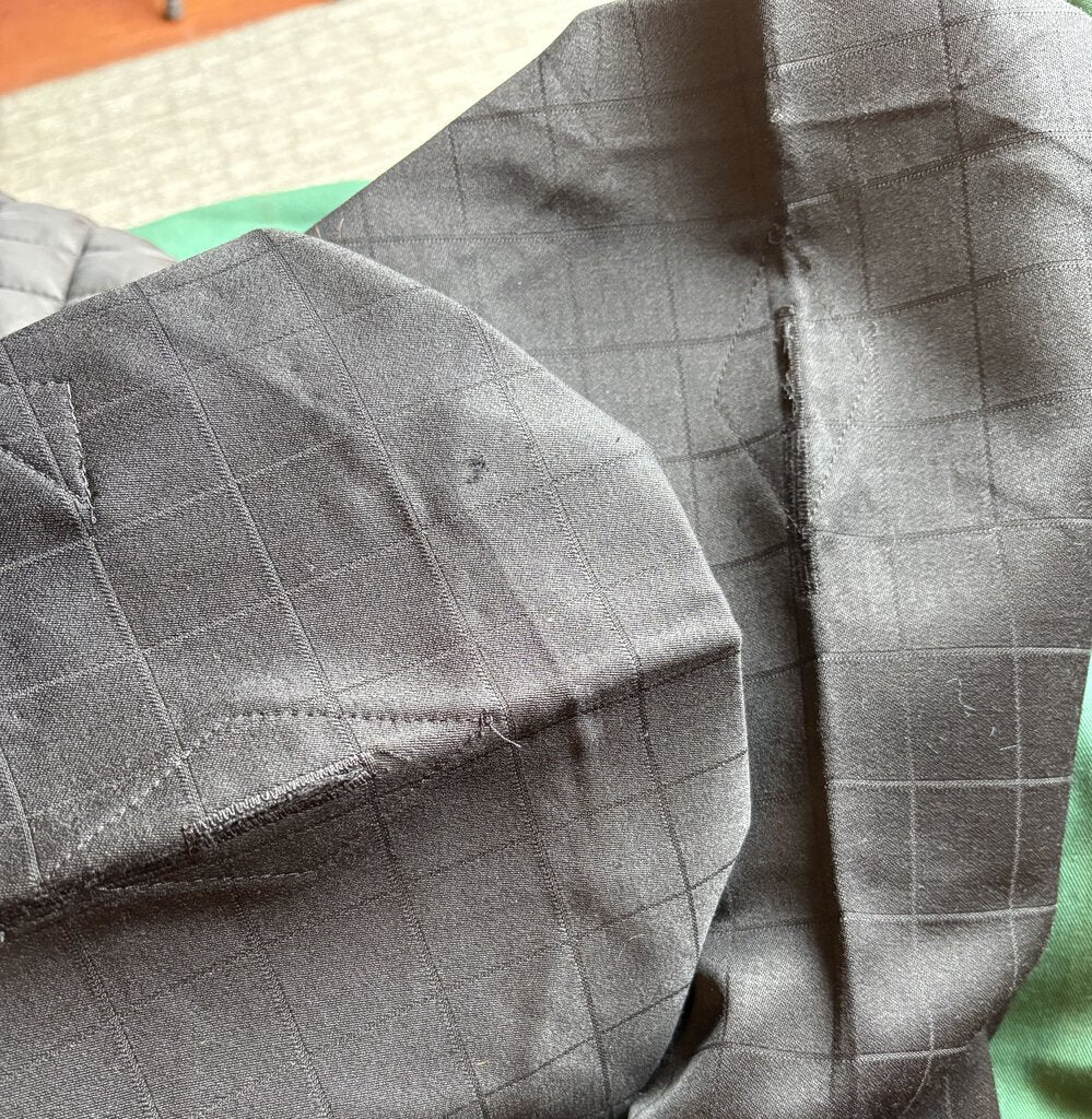 BLACK WINDOWPANE DEREGNAUCOURT SUIT
