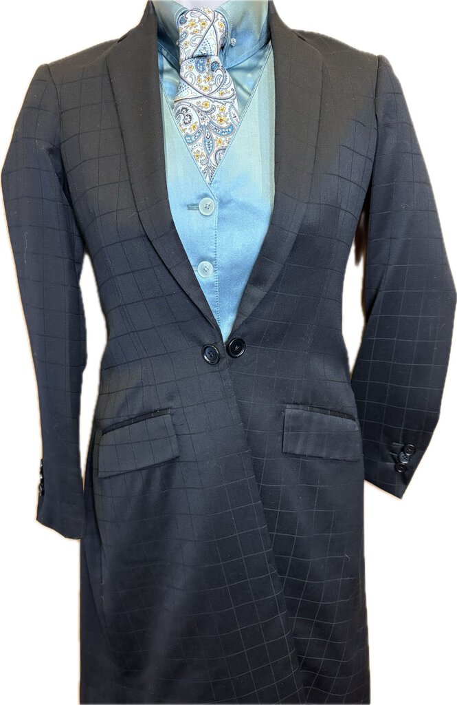 AQUAMARINE SILK VEST/SHIRT COMBO DEREGNAUCOURT