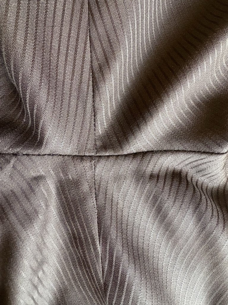 MEN'S BROWN PINSTRIPE BECKER BROTHERS SUIT