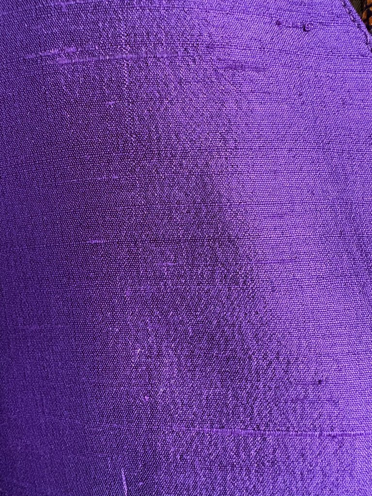 PURPLE DUPIONI SILK VEST DEREGNAUCOURT