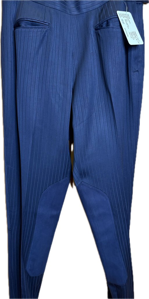 NAVY SHEEN PINSTRIPE JODS
