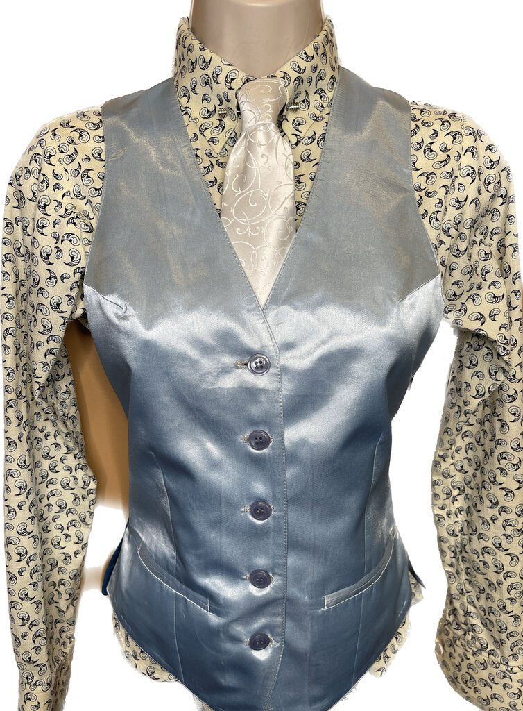 YELLOW WITH BLUE PAISLEY SHIRT ELLIE MAY