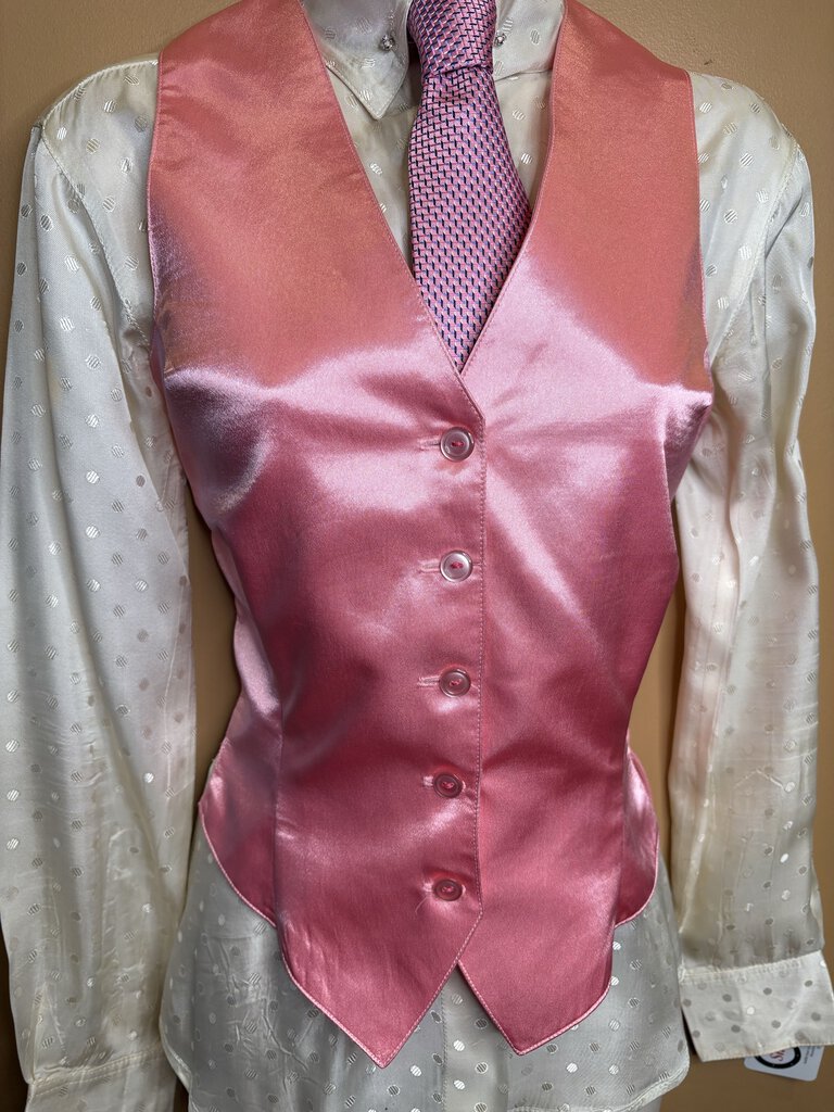 CREAM POLKA DOT SATIN HARTMEYER SHIRT