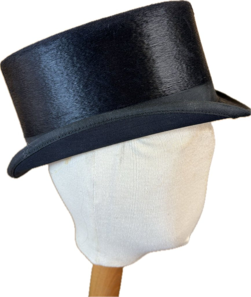 BLACK 6 5/8 TOP HAT