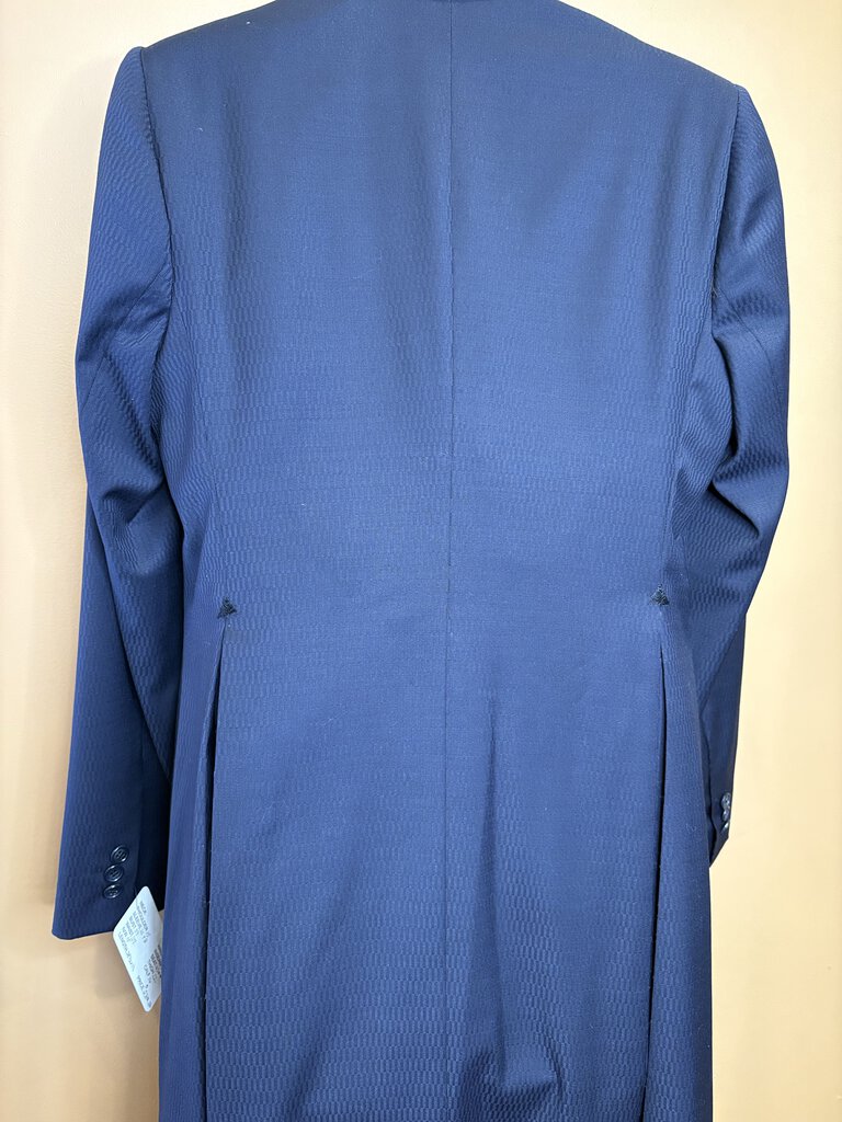 NAVY DASH PATTERN BETTY BERDINE DAY SUIT