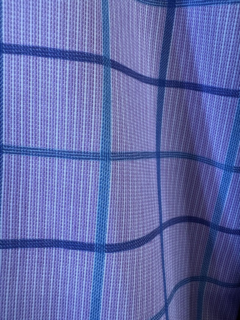 PURPLE WITH TEAL/BLUE WINDOWPANE SHIRT