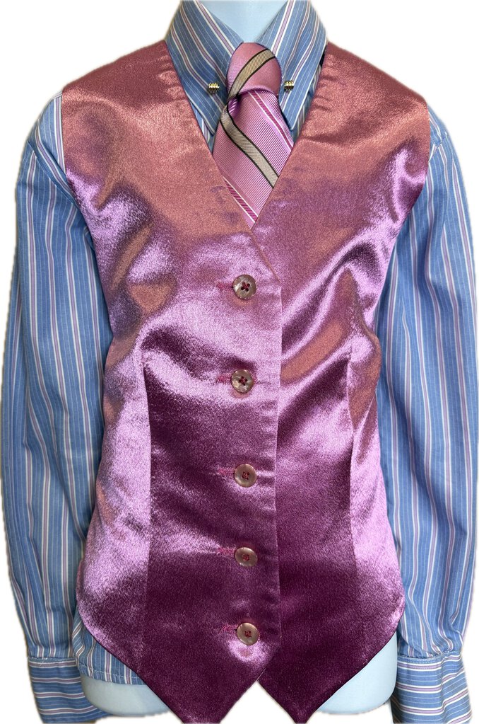 PINK SATIN BETTY BERDINE VEST
