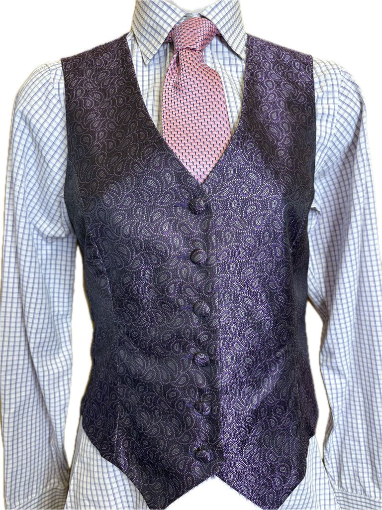 PURPLE CHECK DEREGNAUCOURT SHIRT