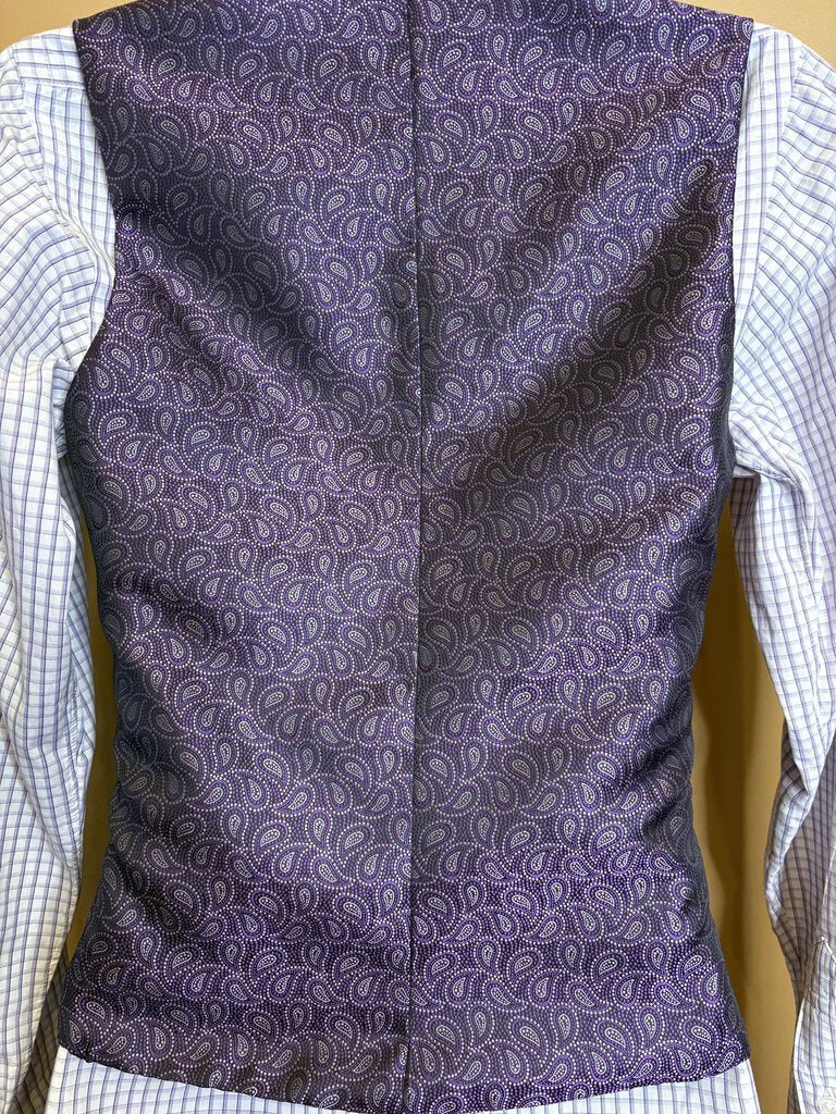 PURPLE PAISLEY VEST STERLING COLLECTION