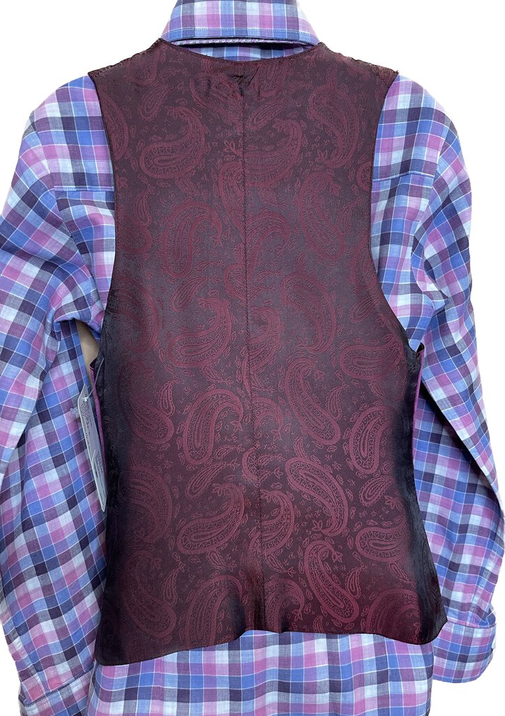 WINE SATIN DEREGNAUCOURT VEST
