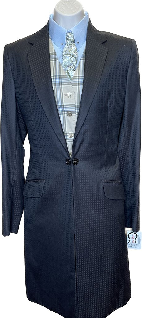 DK. BROWN SQUARE PATTERN BECKER BROTHERS DAY SUIT
