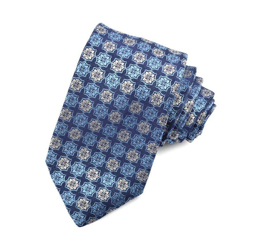 TEAL AND SILVER FLOWERS DION