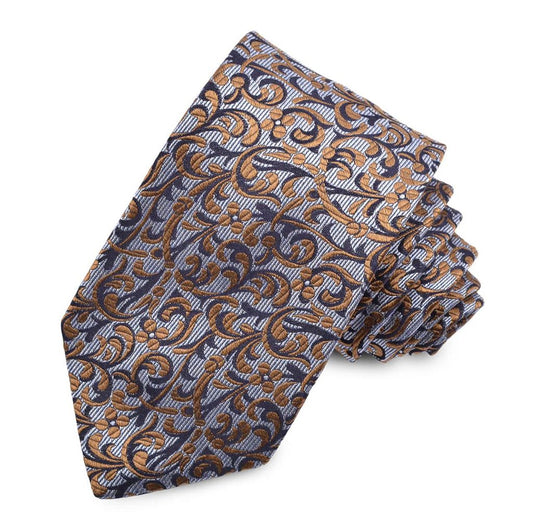 TAN, NAVY SILVER PATTERN DION