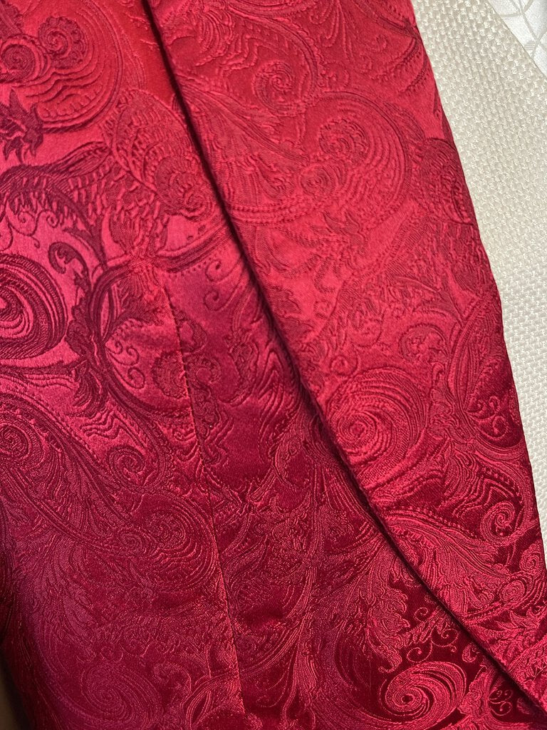 RED PAISLEY HAWKWOOD DAY COAT