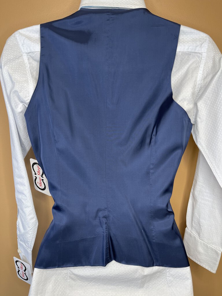 BLUE SATIN DEREGNAUCOURT VEST