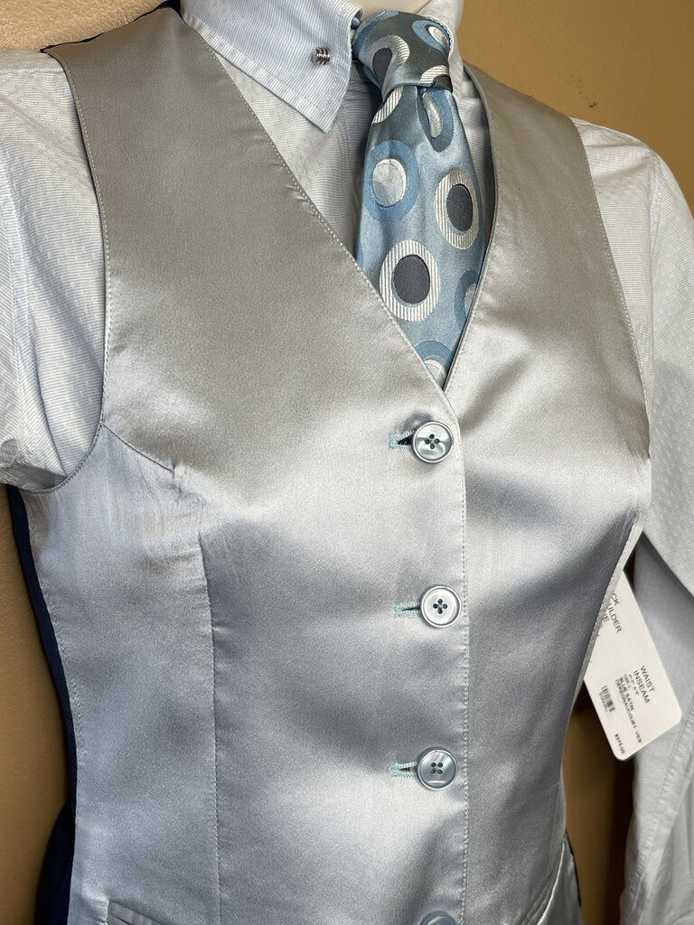 BLUE SATIN DEREGNAUCOURT VEST