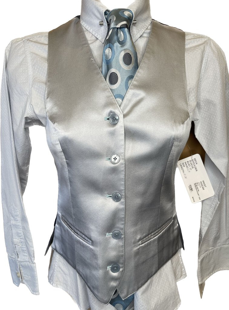 BLUE SATIN DEREGNAUCOURT VEST