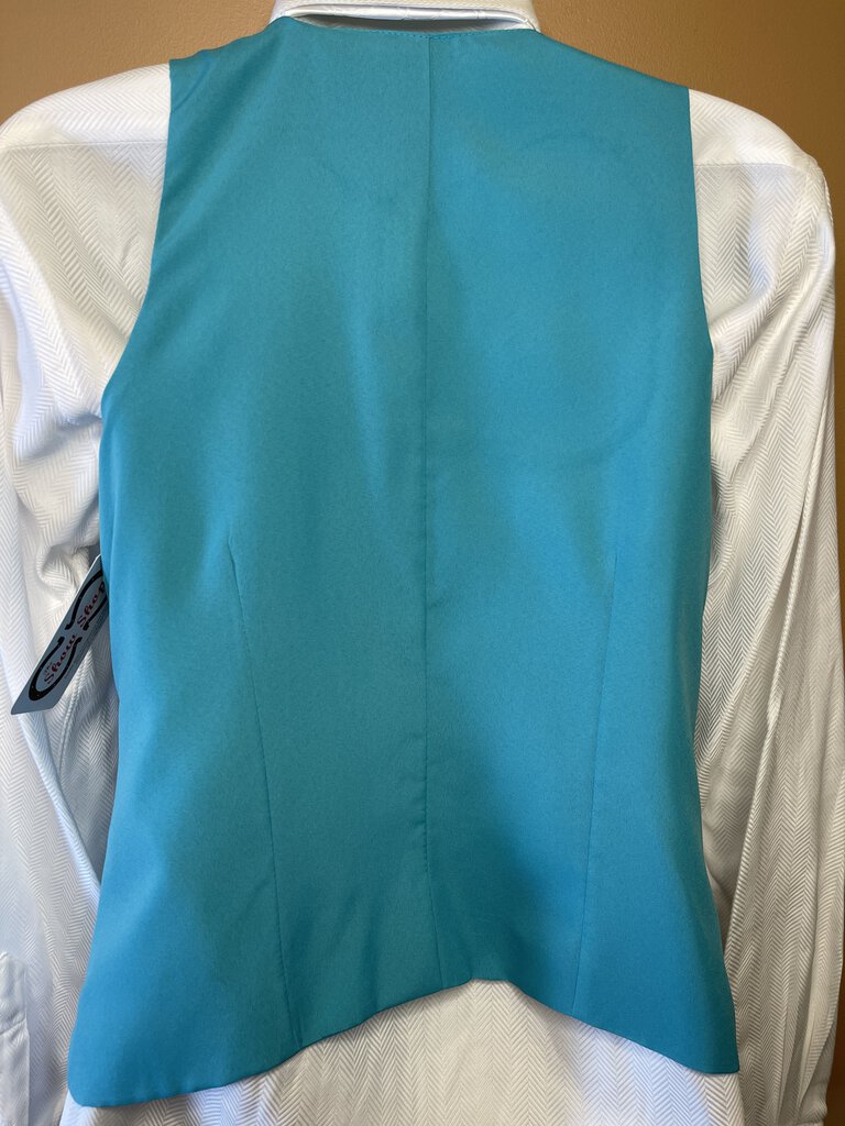 BLUE SATIN BECKER BROTHERS VEST