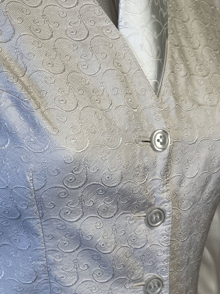 IVORY PATTERN BECKER BROTHERS VEST