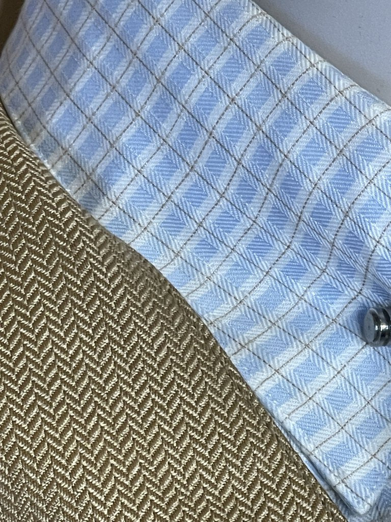 BLUE CHECK BECKER BROTHERS SHIRT
