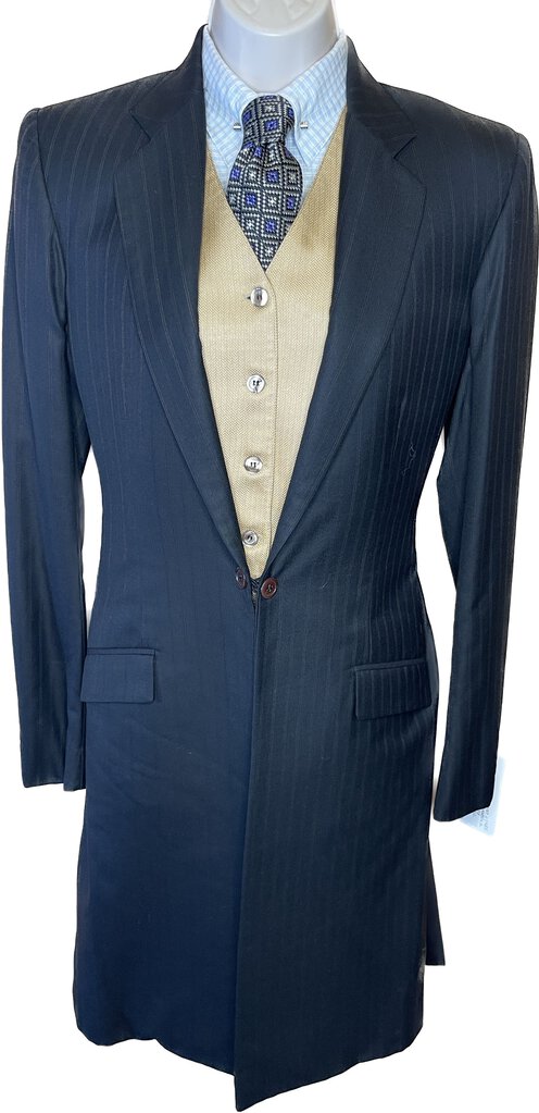 BLACK WITH GOLD STRIPE CM DAY SUIT