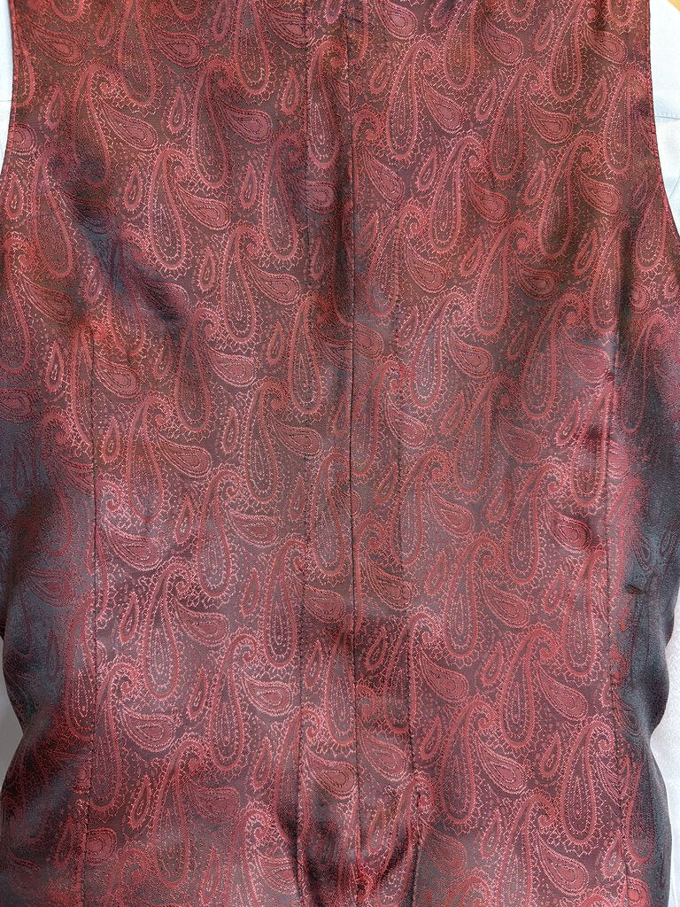 MAROON SATEEN ELLIE MAY VEST