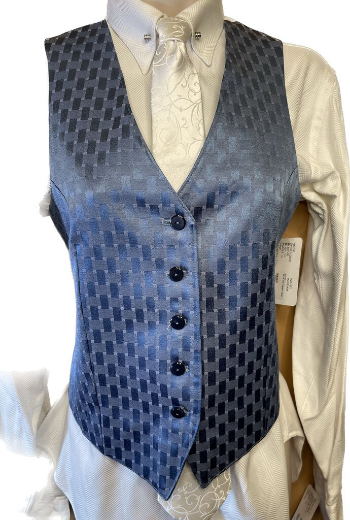 BLUE PATTERN VEST