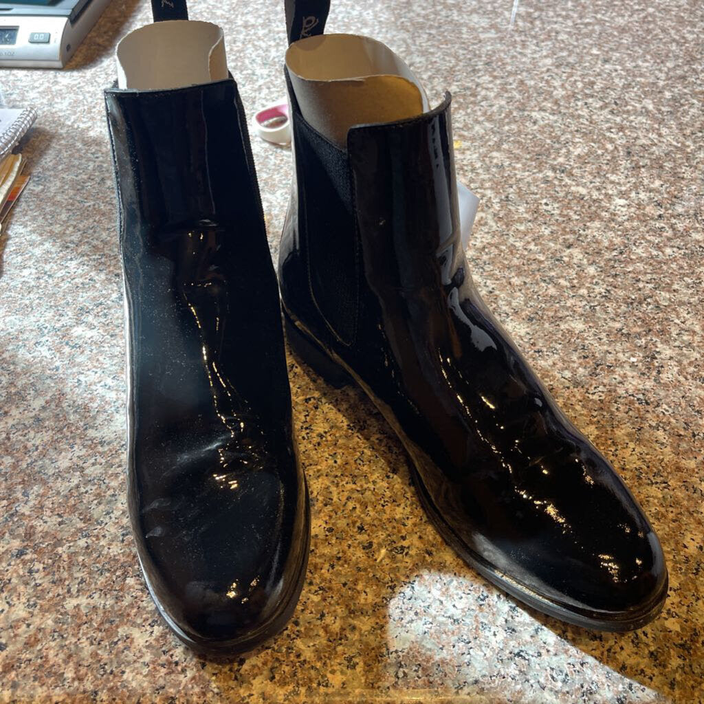 NAVY PATENT BOOT 9.5